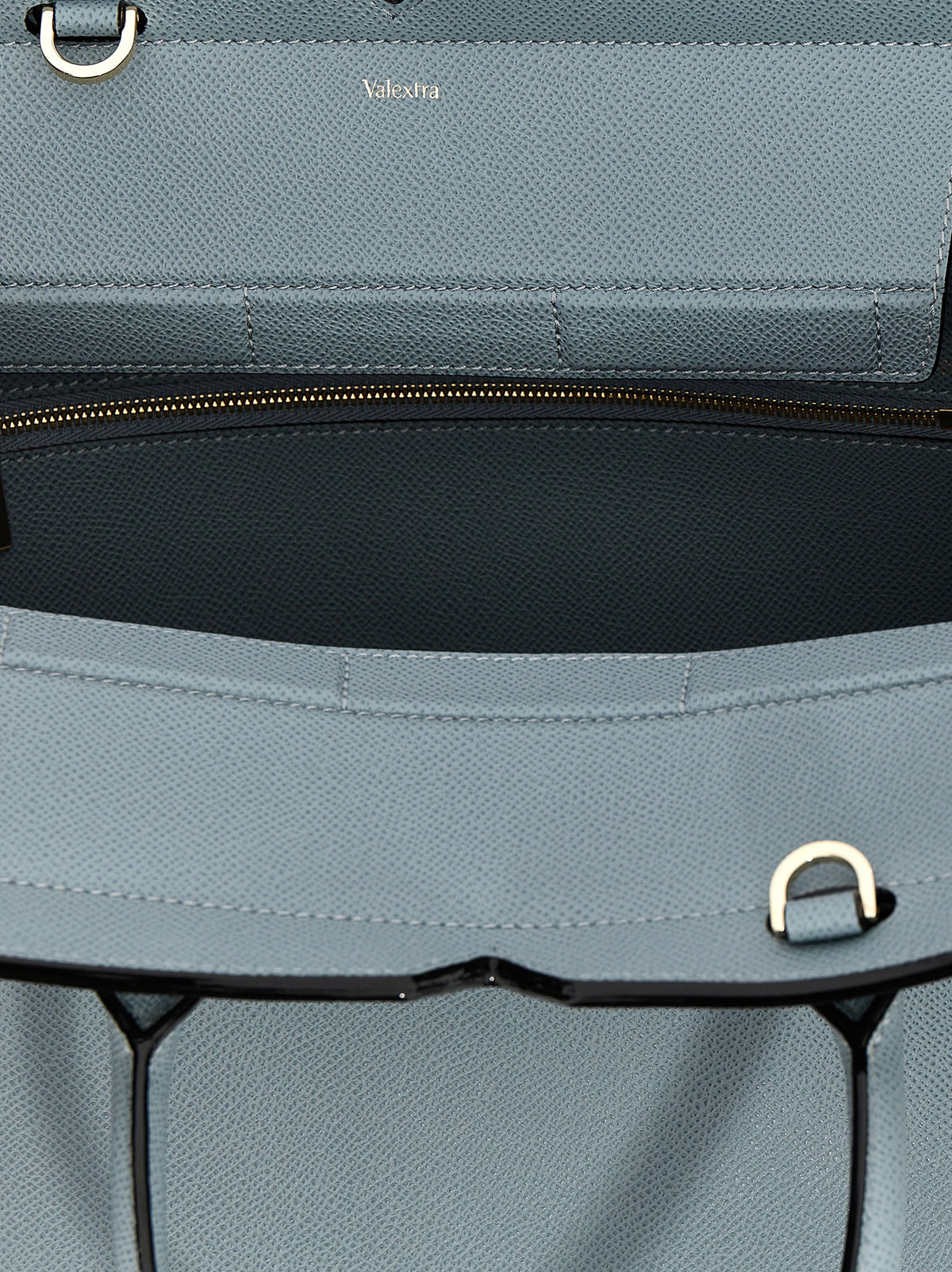 Valextra Gray Calfskin Handbag