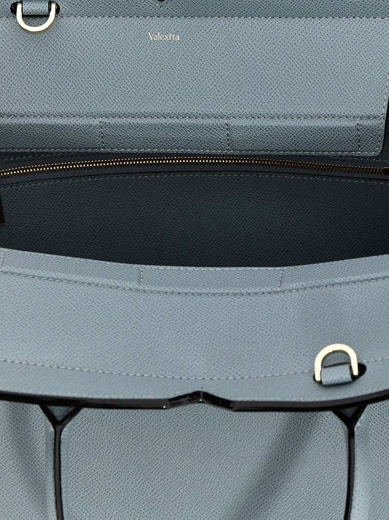 Valextra Milano Gray Calfskin Handbag for Women