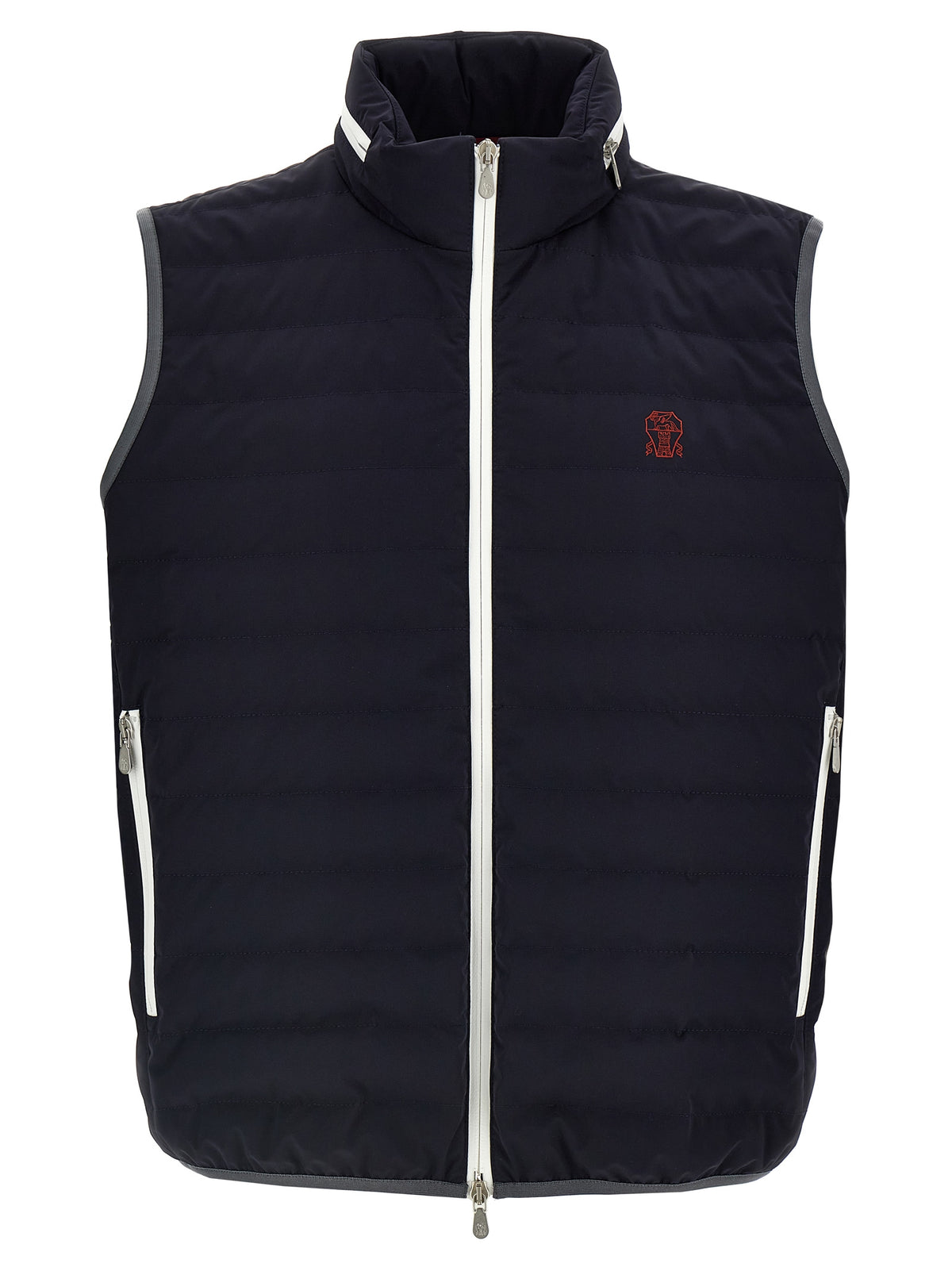 Brunello Cucinelli Blue Polyamide Coat - Modern Luxury Outerwear