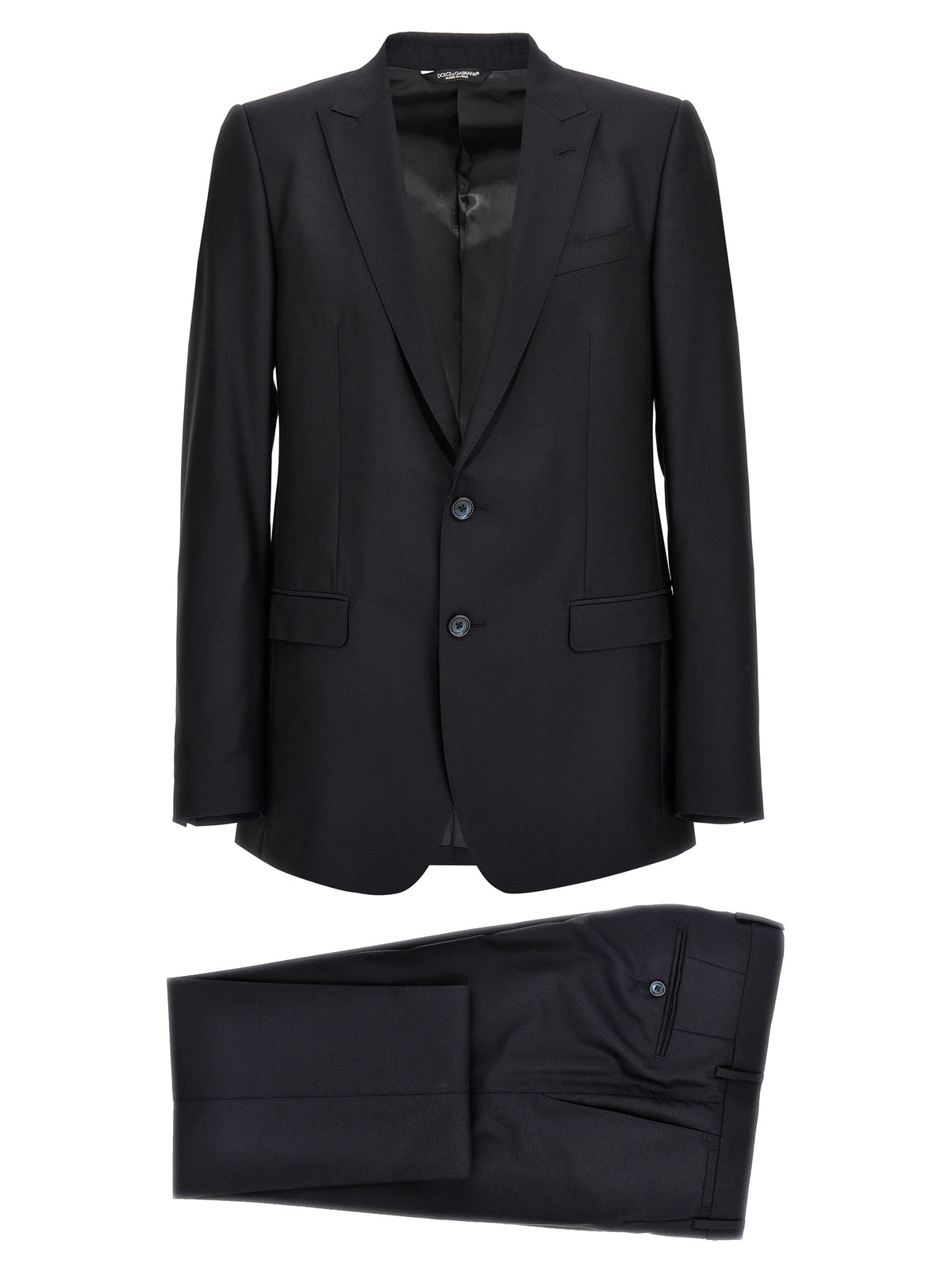 Dolce & Gabbana Blue Virgin Wool Two-Piece Suit - Martini