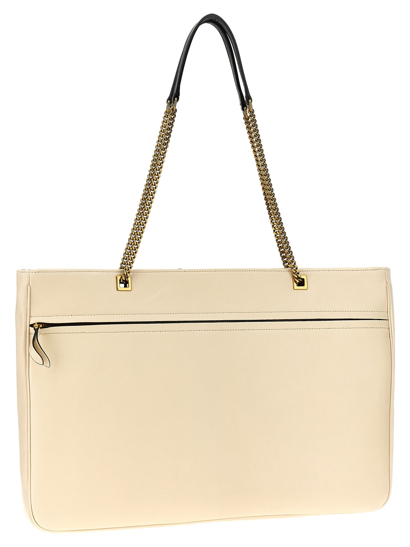 Valentino Garavani Bicolor Lamb Leather Tote Bag