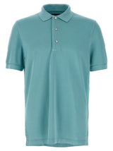 Tom Ford Blue Cotton Piqué Polo Shirt for Men