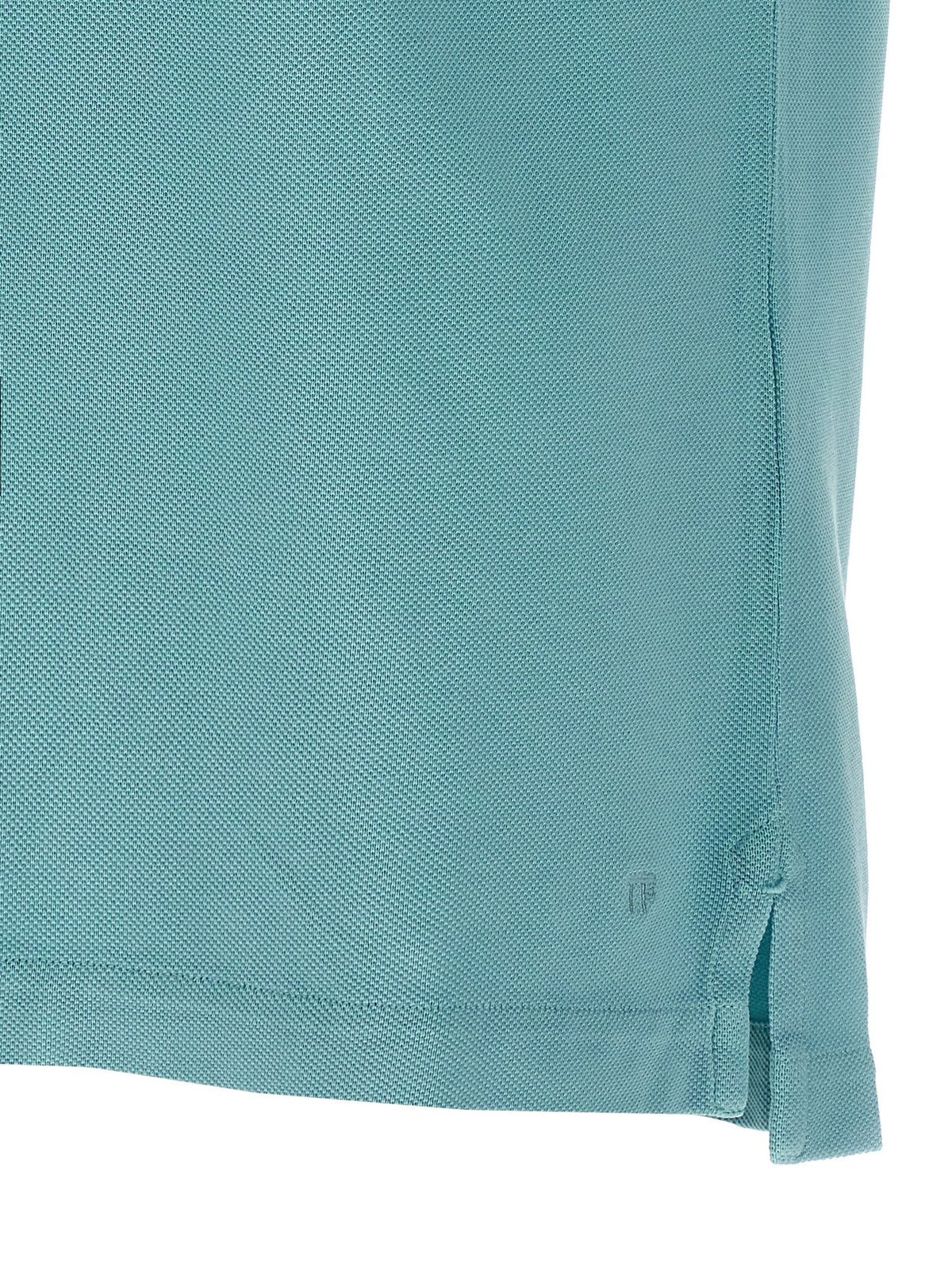 Tom Ford Blue Cotton Piqué Polo Shirt for Men
