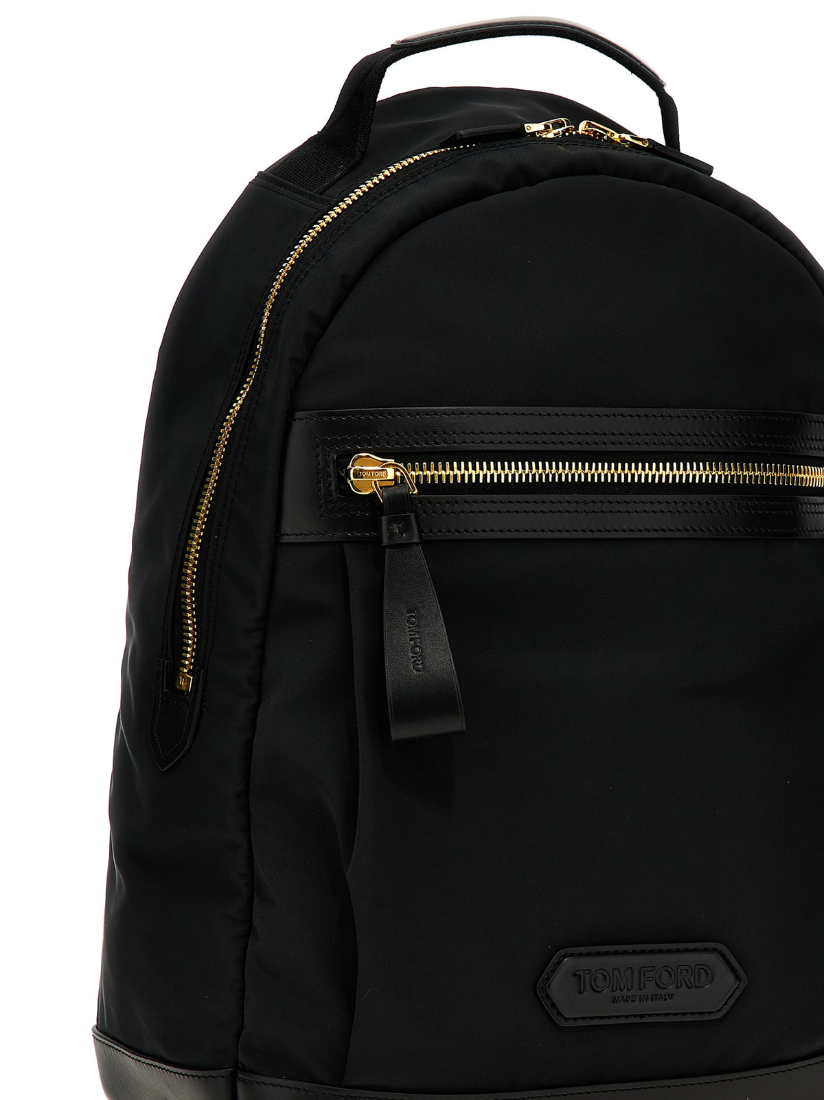 Tom Ford Black Polyester Backpack