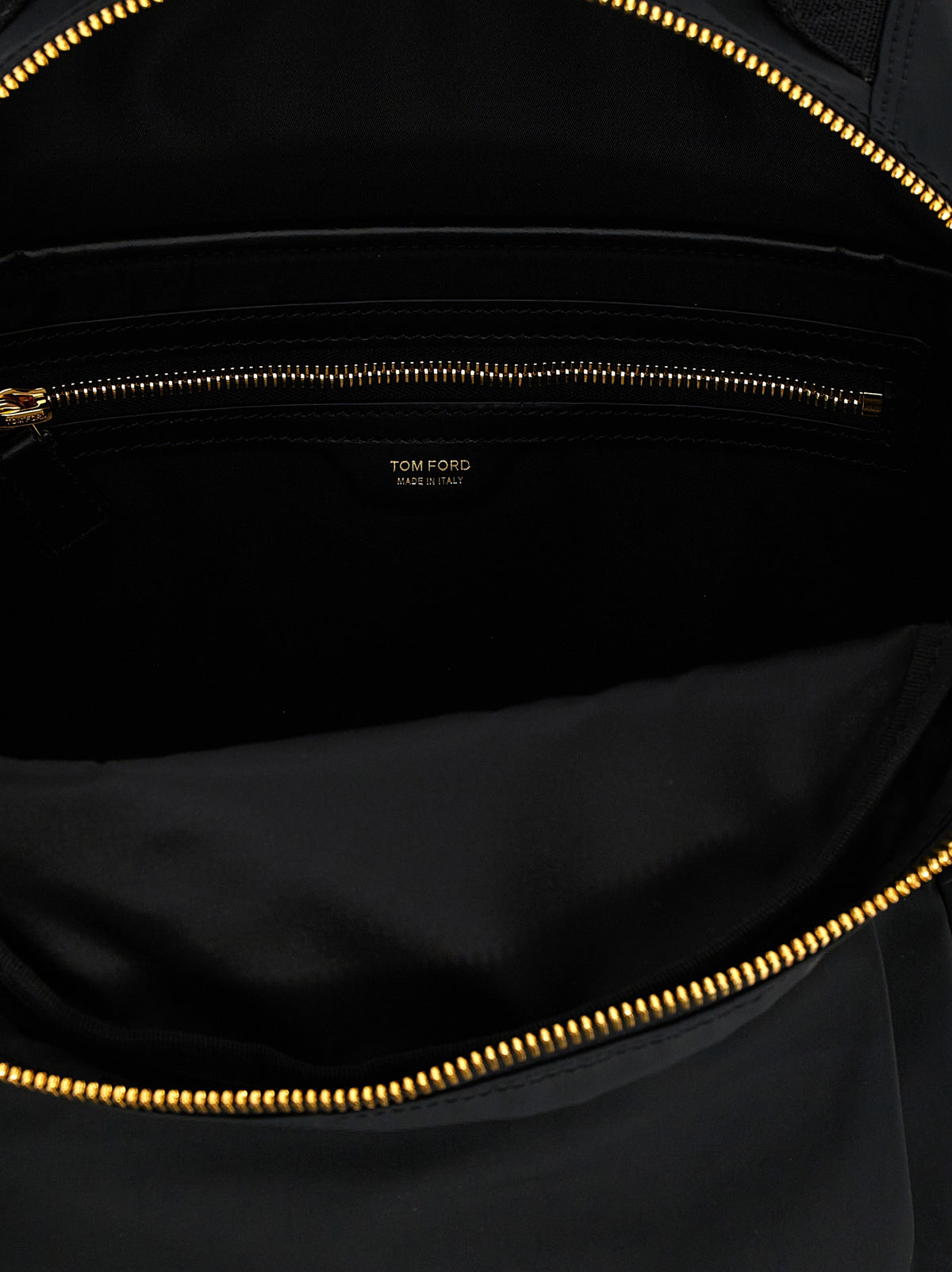Tom Ford Black Polyester Backpack