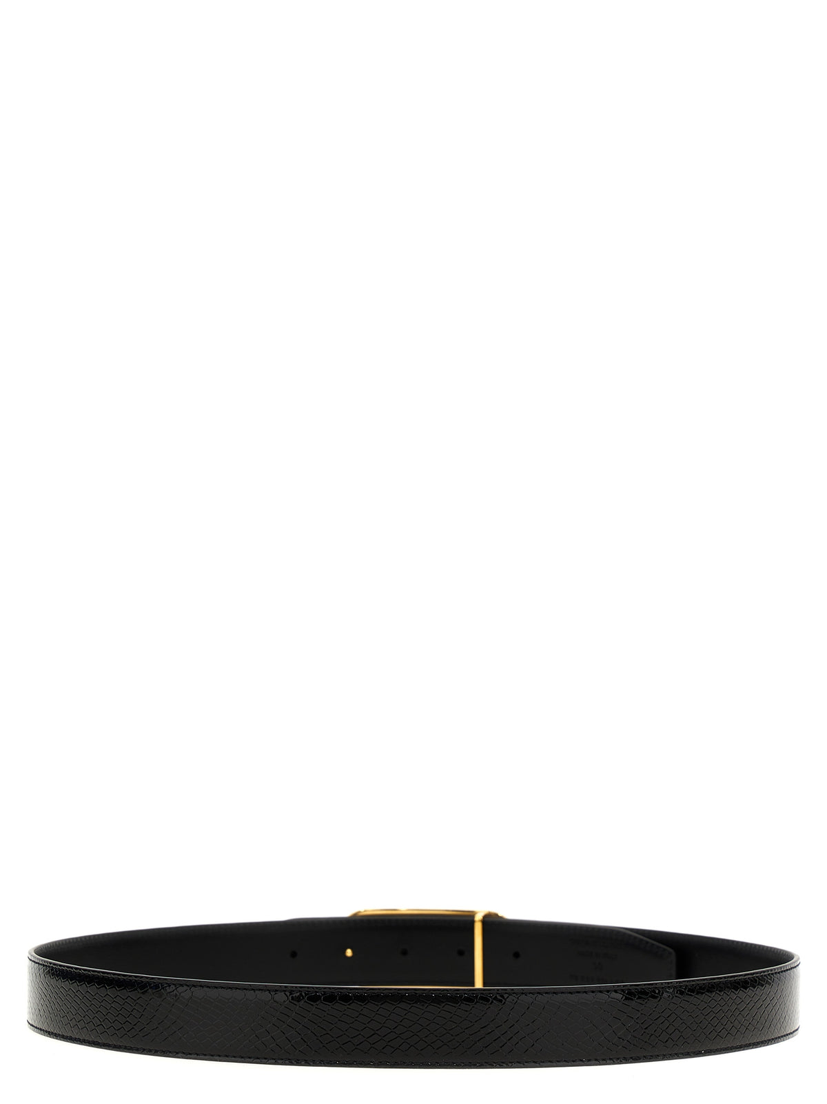 Ceinture Classique en Cuir Noir Tom Ford