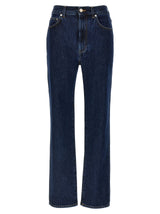 Loulou De Saison Blue Organic Cotton Straight-Leg Jeans