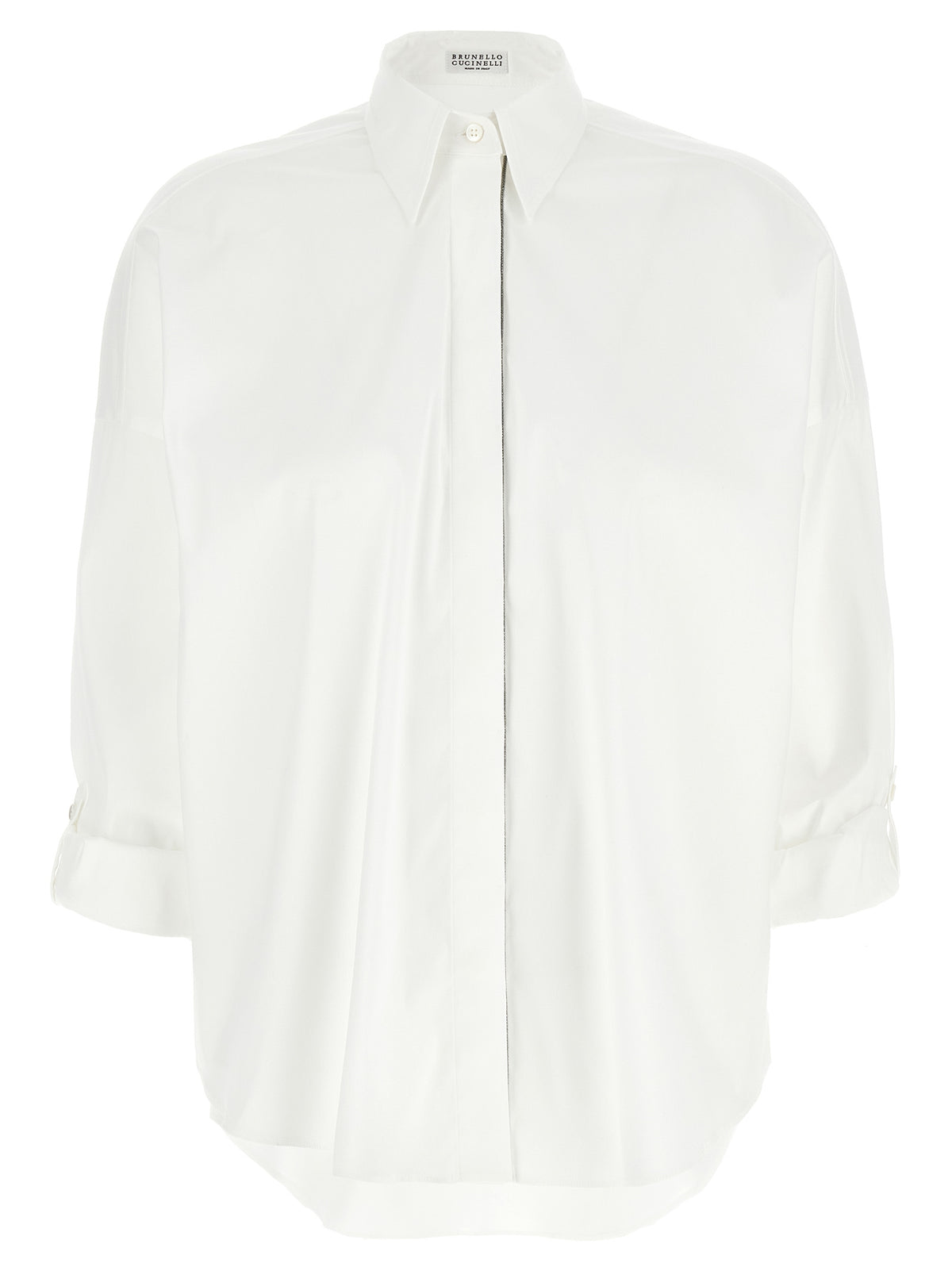 Brunello Cucinelli Blouse en Coton Blanc