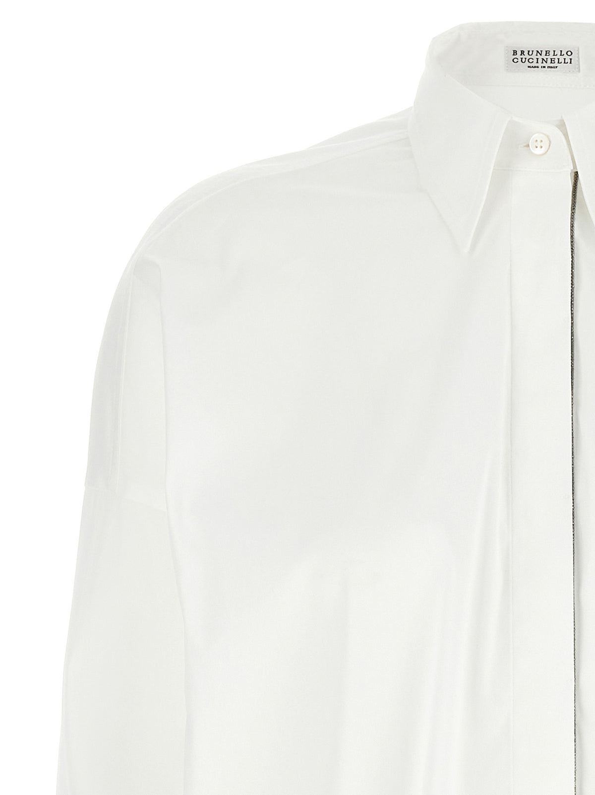 Brunello Cucinelli Blouse en Coton Blanc