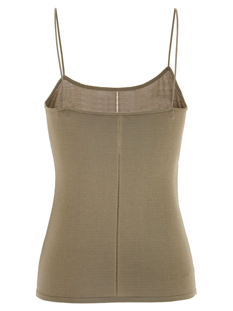 Lemaire Beige Viscose Tank Tops