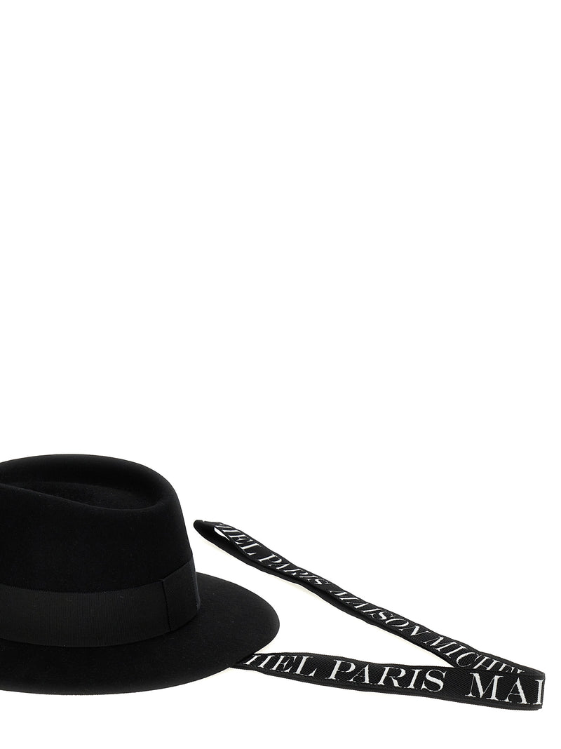Maison Michel Martine Bicolor Cotton Keychain - White/Black