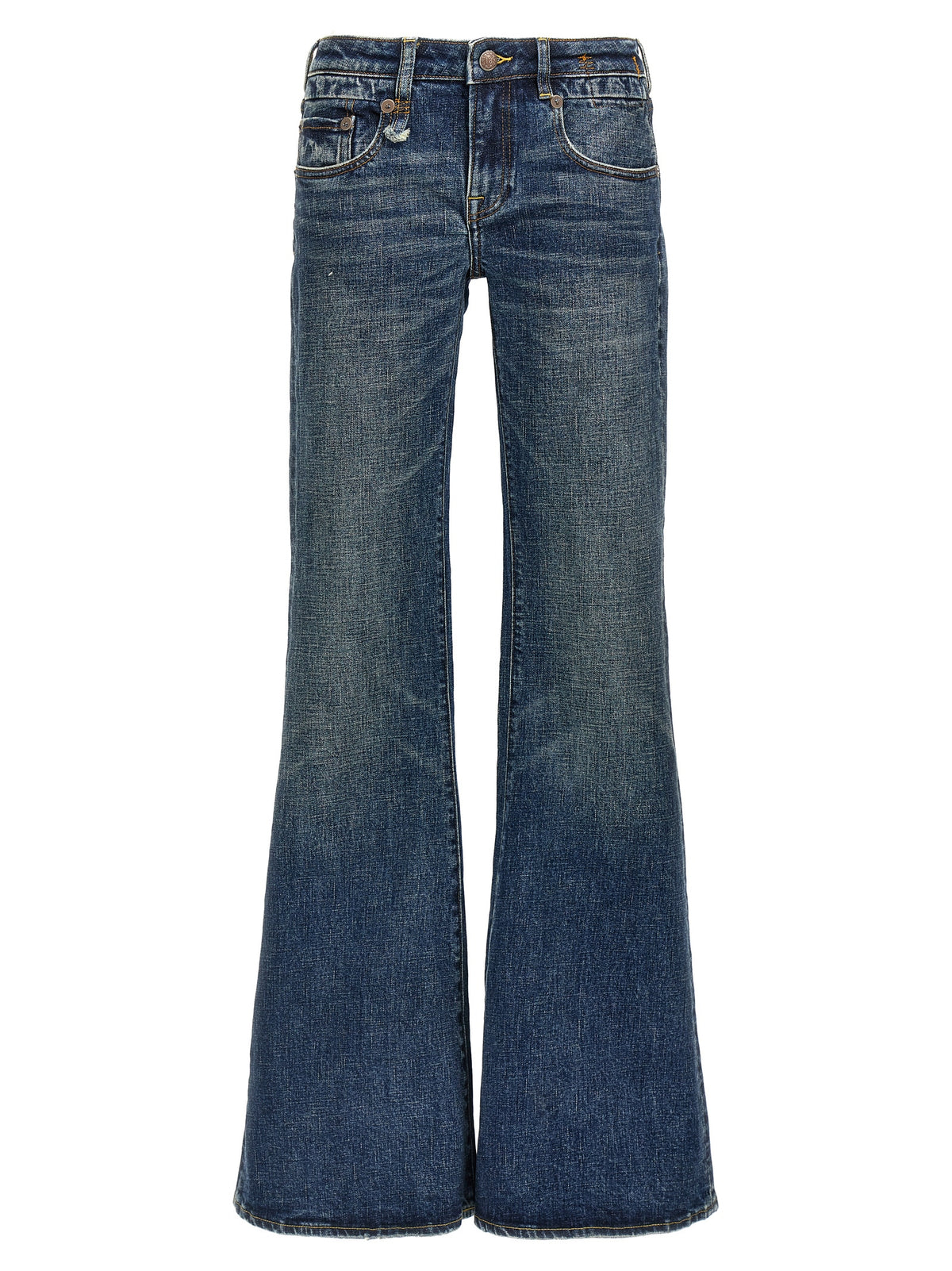 Jean évasé en coton bleu R13
