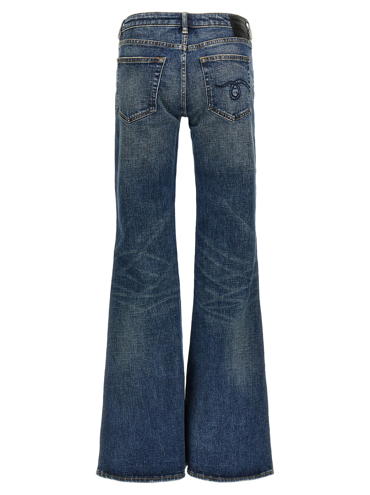 Jean évasé en coton bleu R13