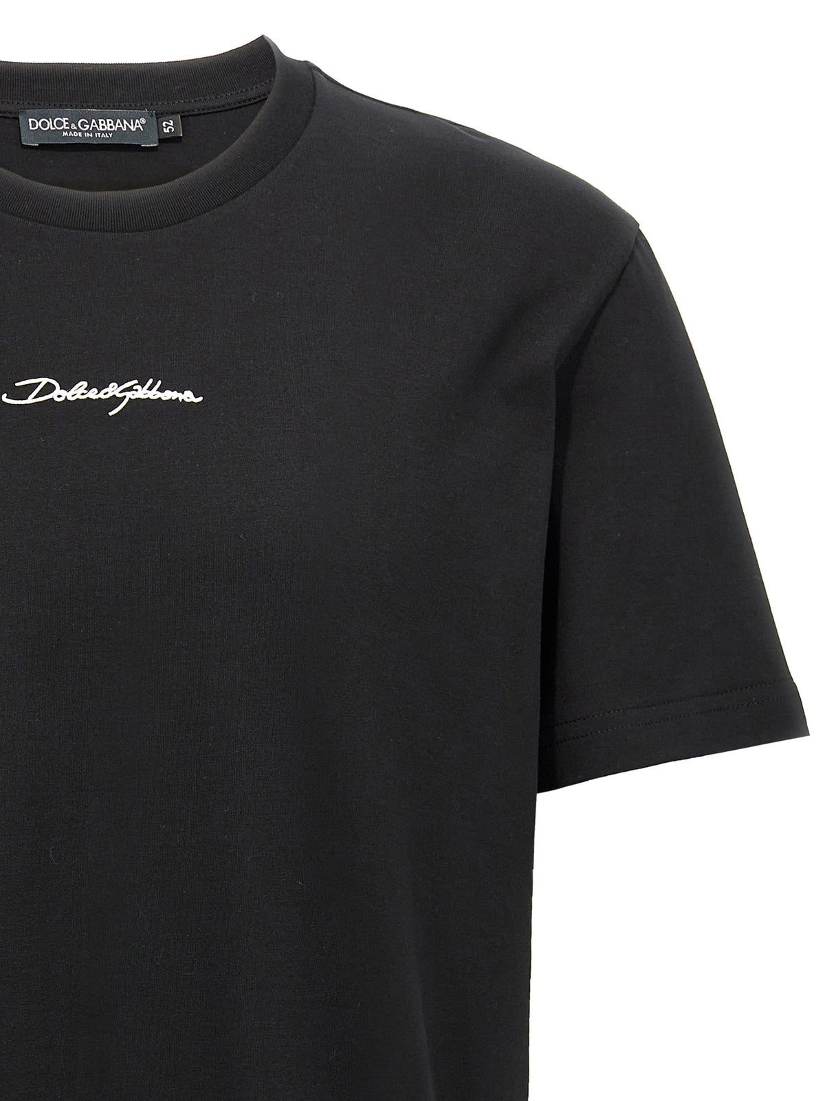 T-shirt en coton noir Dolce &amp; Gabbana