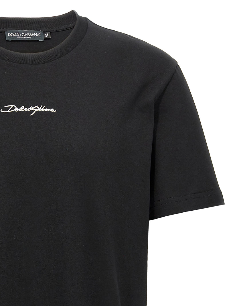 T-shirt en coton noir Dolce &amp; Gabbana