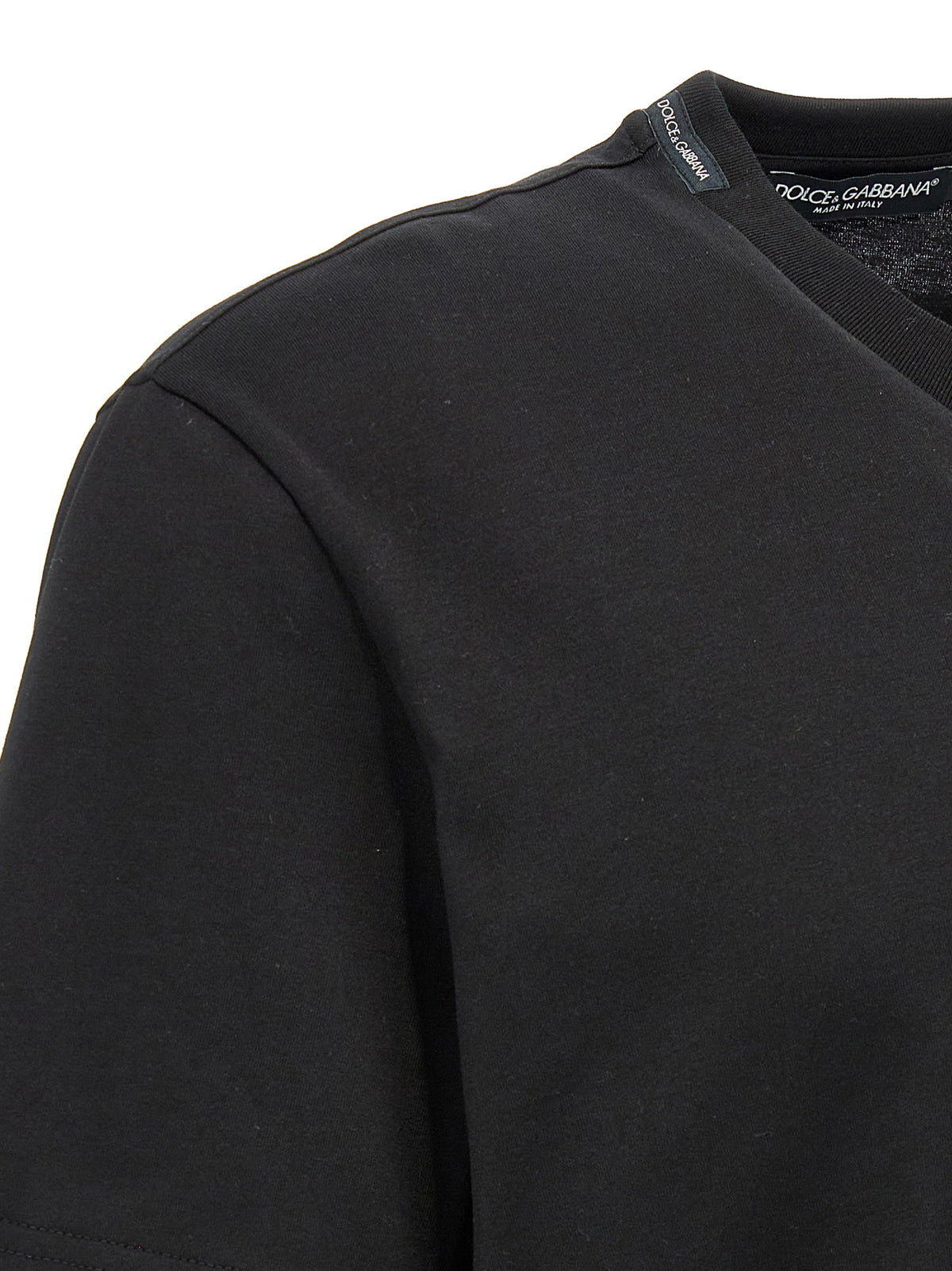T-shirt en coton noir Dolce &amp; Gabbana