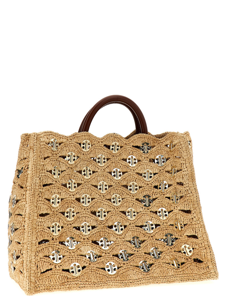 Paco Rabanne 1969 Beige Raffia Handbag