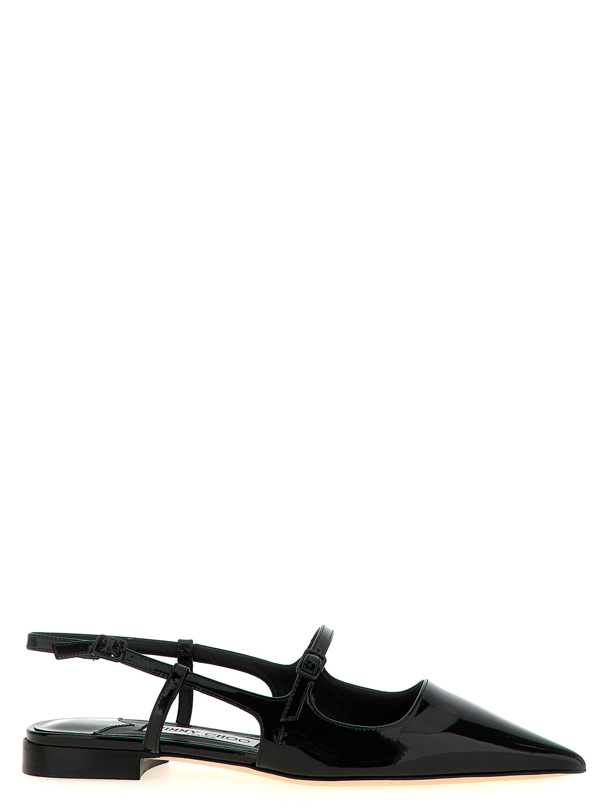 Ballerines Jimmy Choo en cuir de veau noir