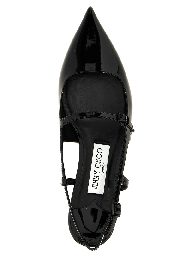 Ballerines Jimmy Choo en cuir de veau noir