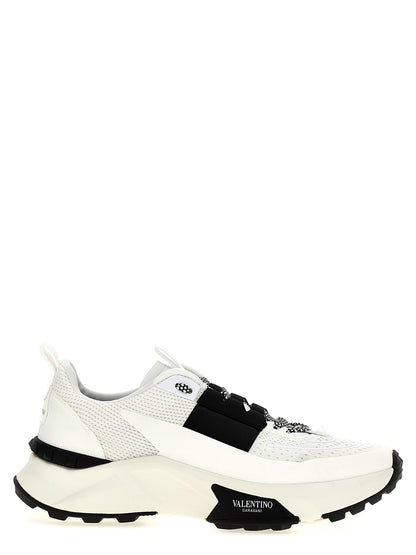 Valentino Garavani Bicolor Calfskin Athletic Sneakers