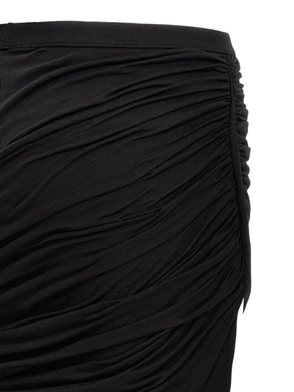 DRKSHDW Black Cotton Mini Skirt