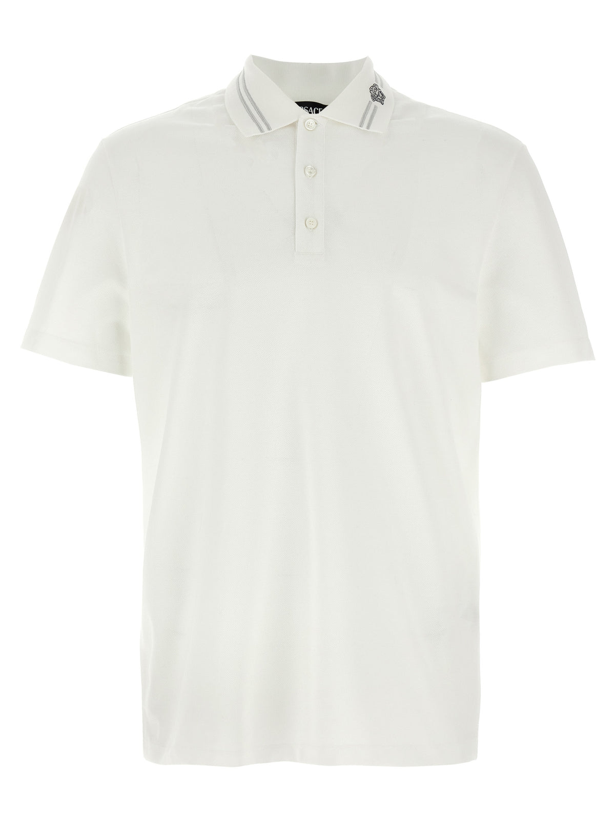 Polo Versace en coton blanc