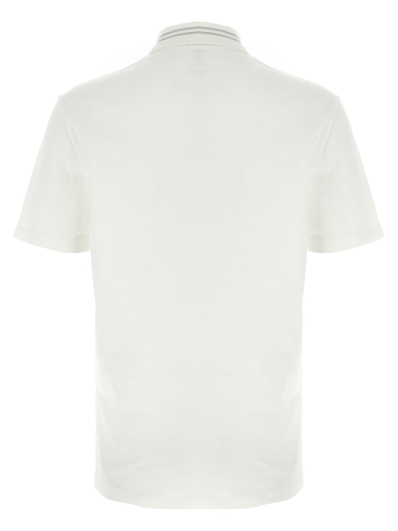 Polo Versace en coton blanc