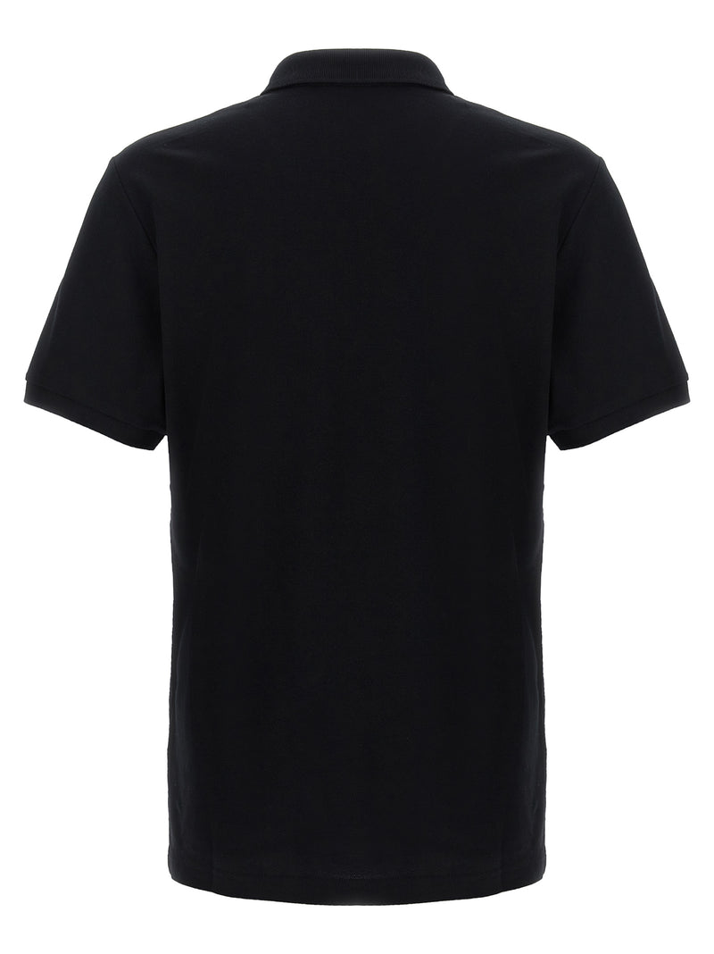 Moschino Black Cotton Polo Shirt for Men
