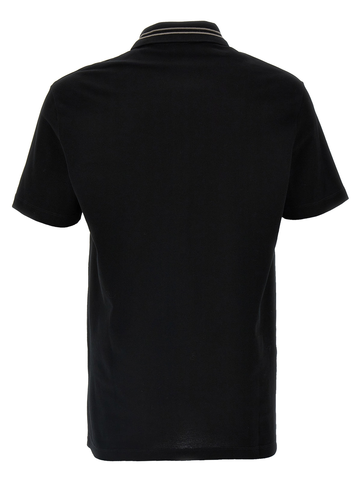 Versace Medusa Black Cotton Polo Shirt for Men