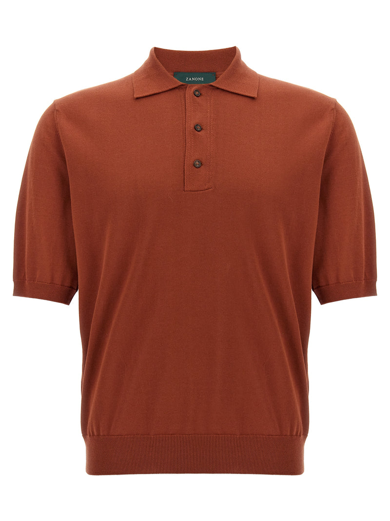 Polo ZANONE en coton multicolore