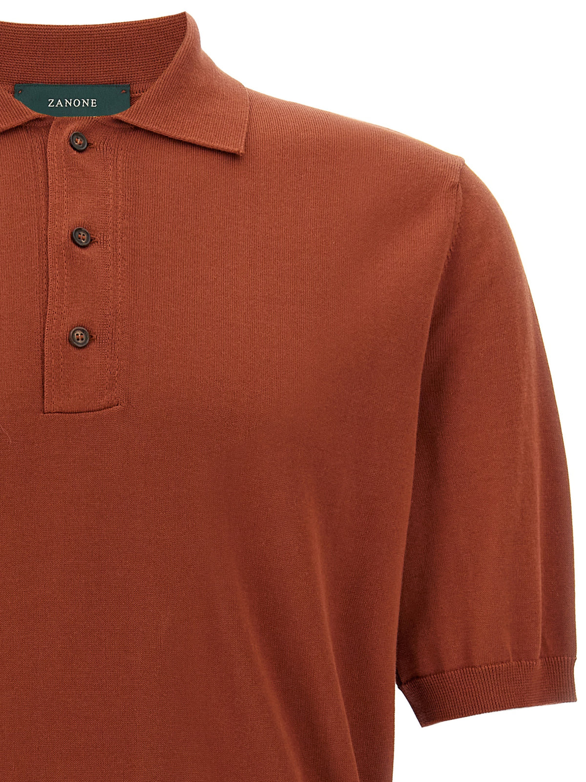 Polo ZANONE en coton multicolore