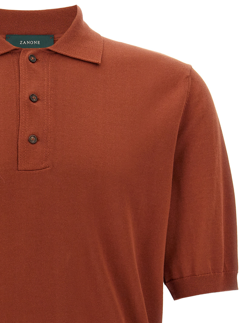 Polo ZANONE en coton multicolore