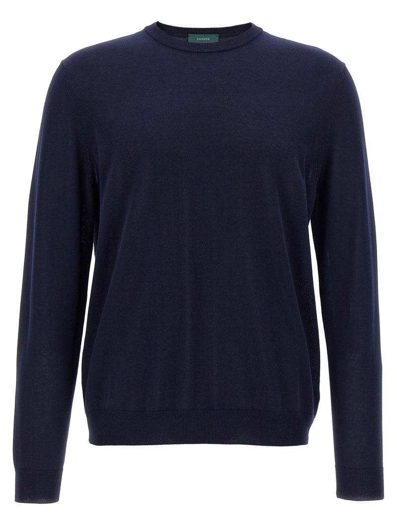 Cardigan ZANONE en Coton Bleu