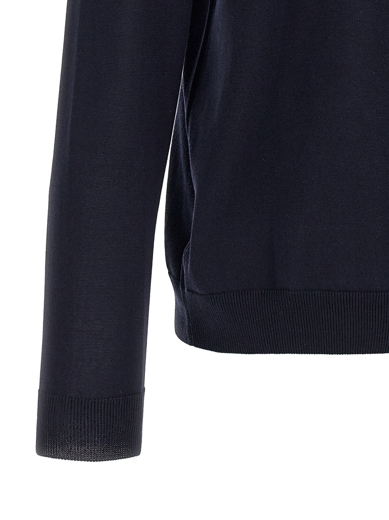Cardigan ZANONE en Coton Bleu