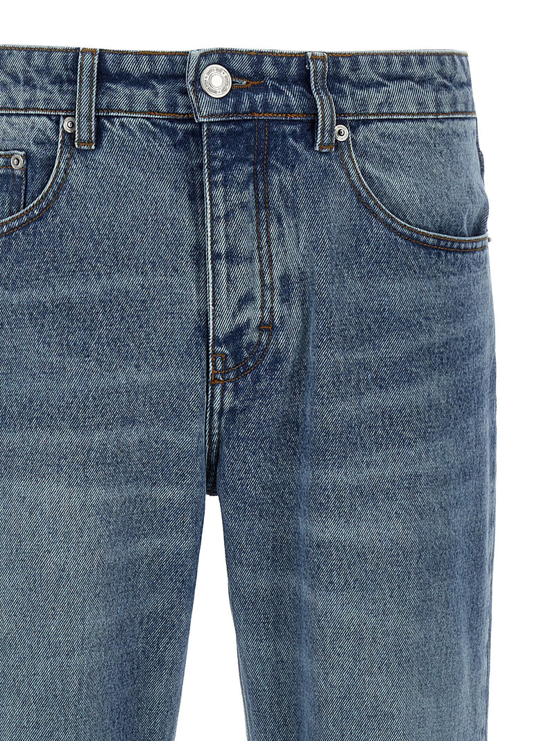 Jean droit Ami Paris en coton bleu