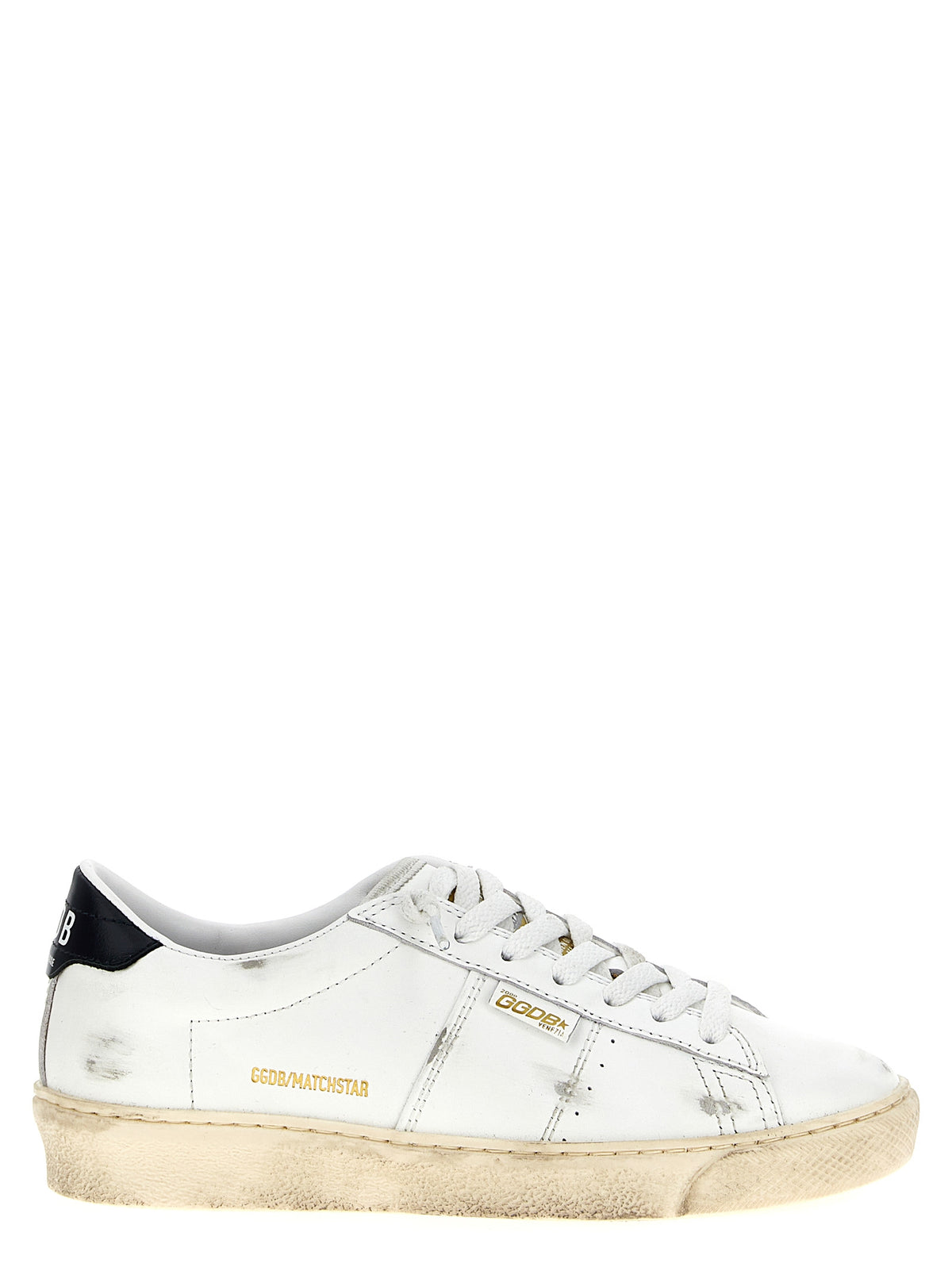 Baskets basses Golden Goose en cuir de vachette bleu