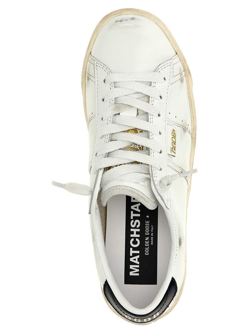 Baskets basses Golden Goose en cuir de vachette bleu