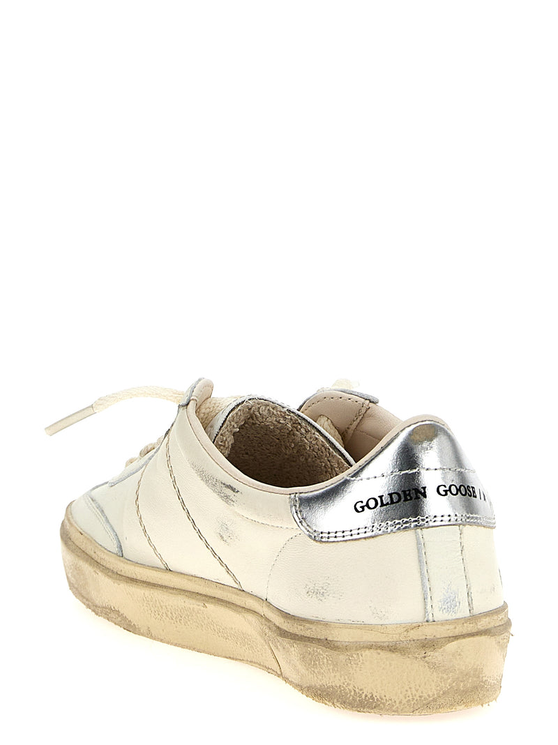 Golden Goose Soul Star Silver Lamb Leather Low Top Sneakers