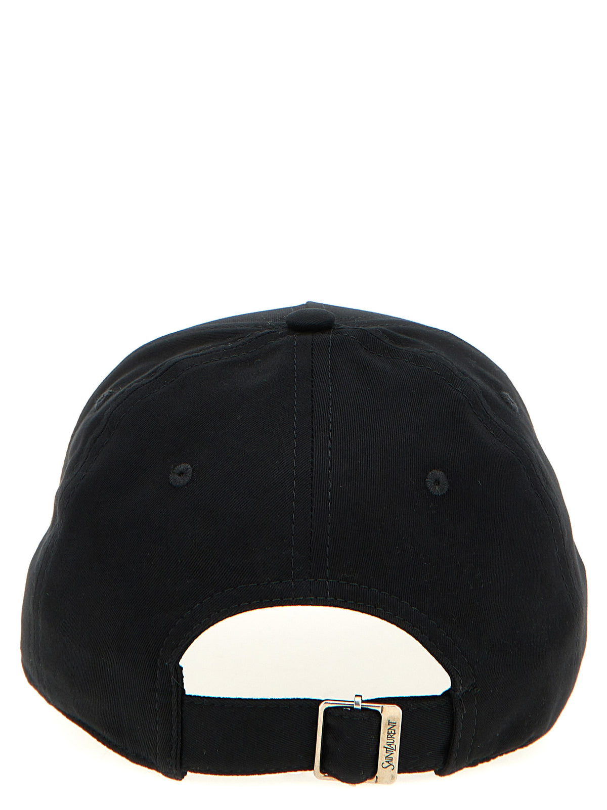 Casquette en coton noir Saint Laurent (casquette de baseball)