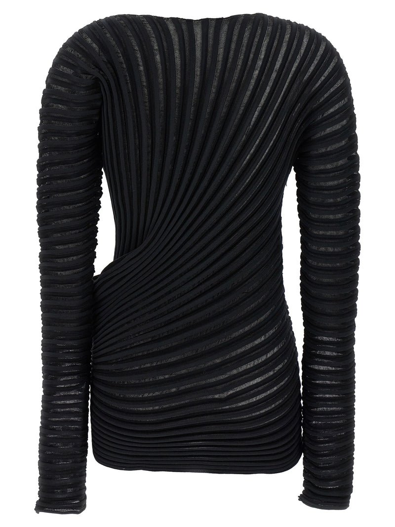 Issey Miyake Black Polyester Shirt