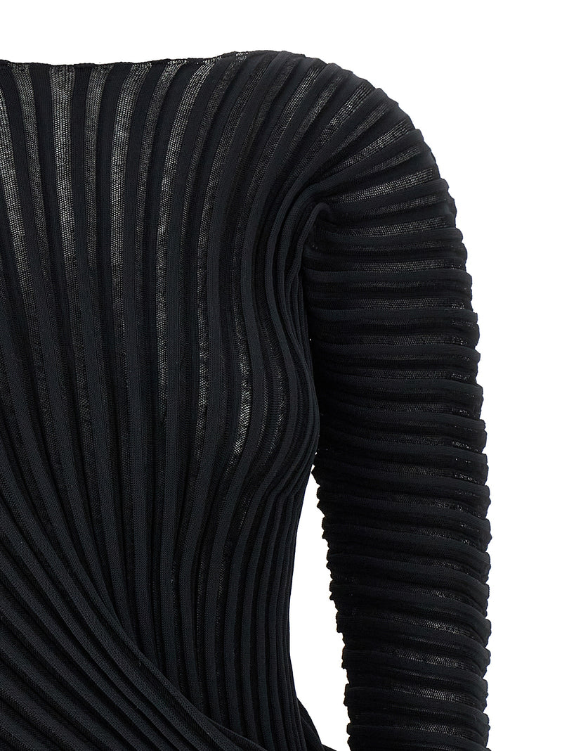 Issey Miyake Black Polyester Shirt
