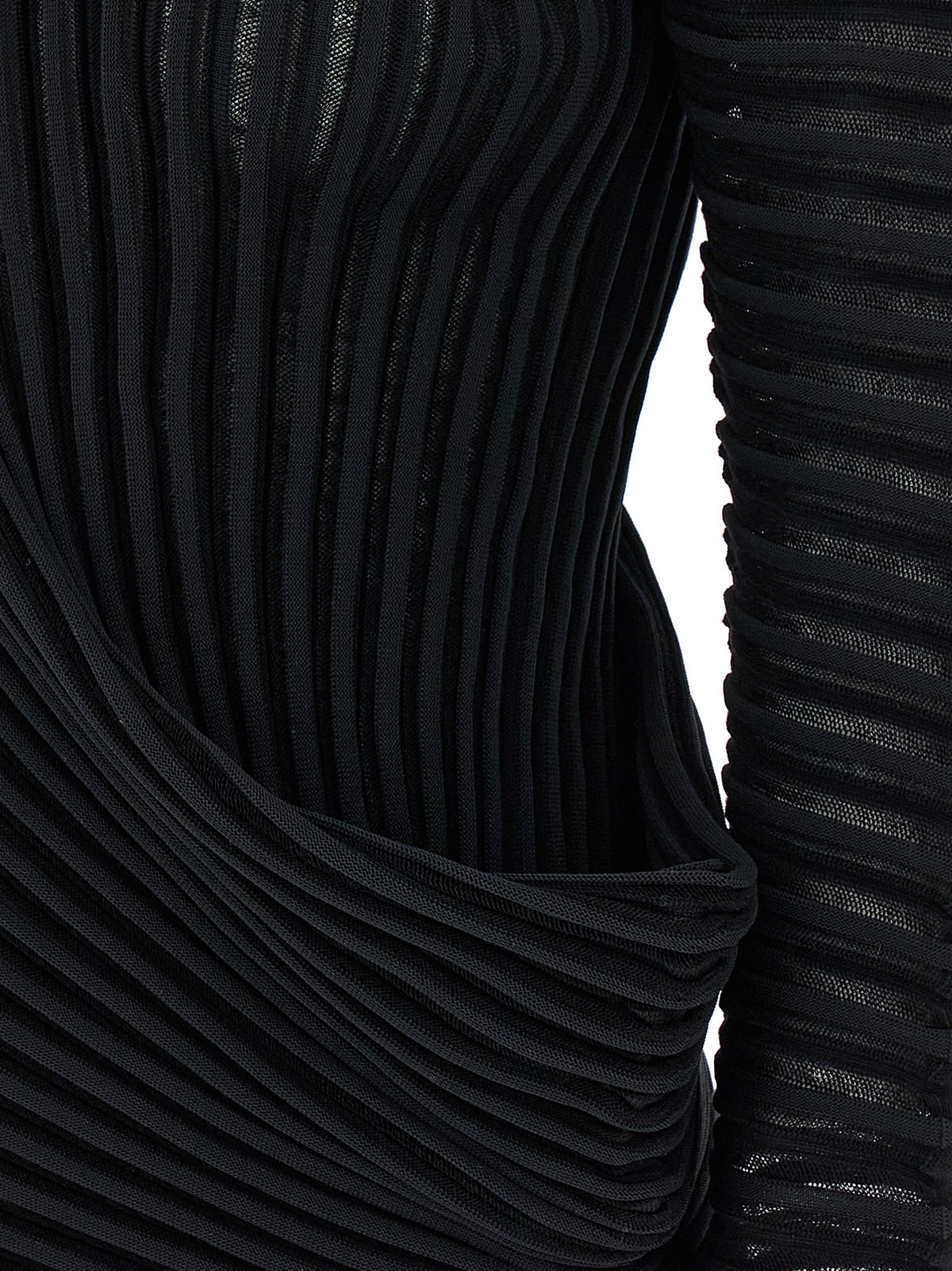 Issey Miyake Black Polyester Shirt