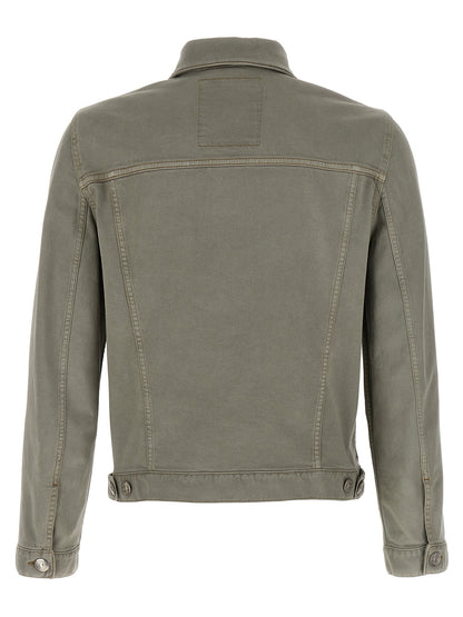 Brunello Cucinelli Gray Cotton Denim Jacket