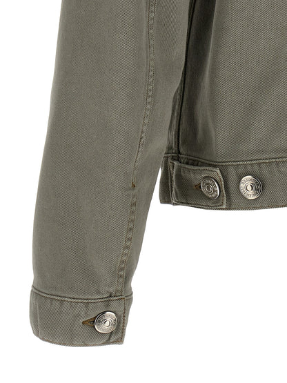 Brunello Cucinelli Gray Cotton Denim Jacket