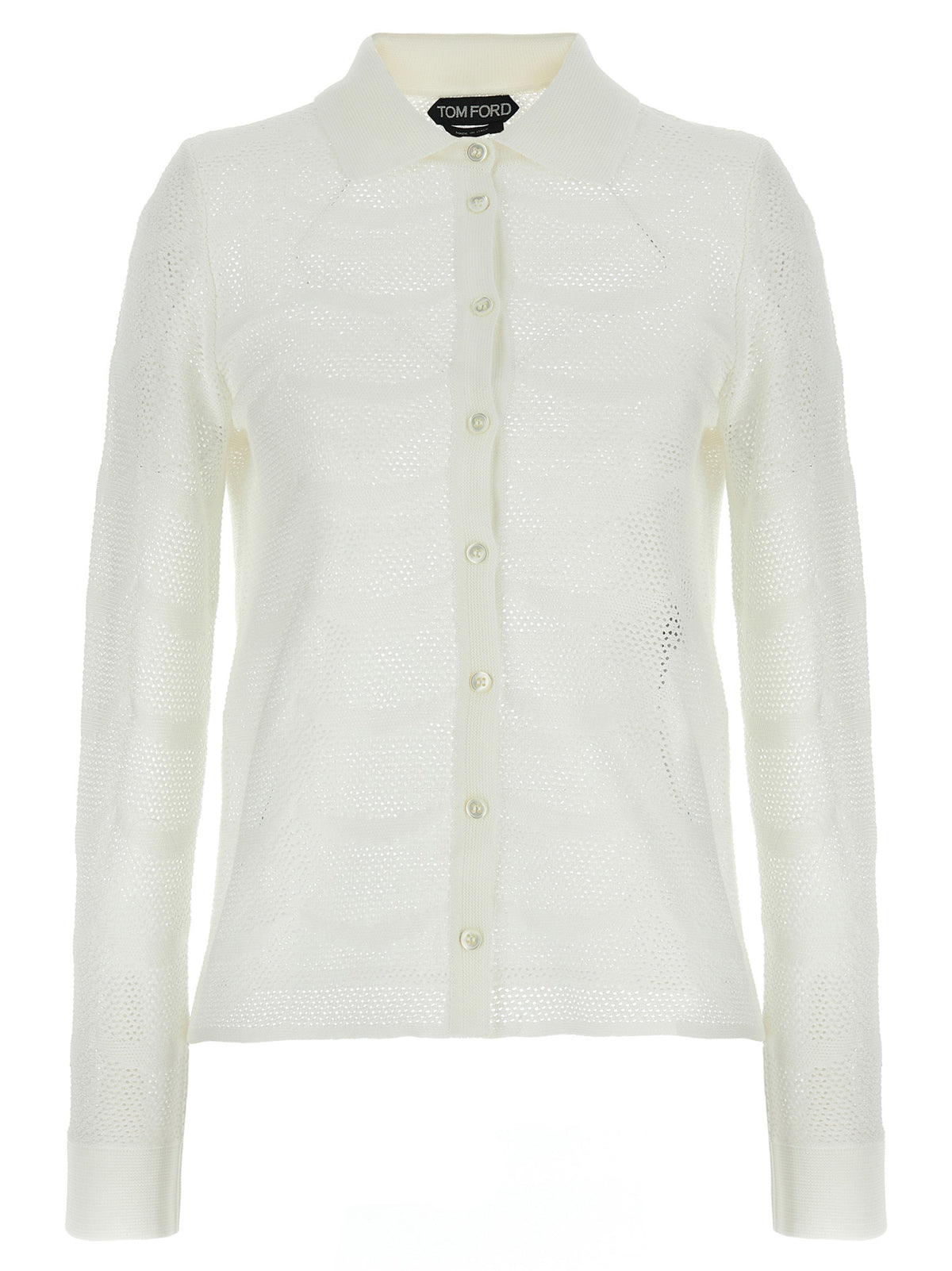Tom Ford White Cotton Cardigan - Luxury Women's Fashion