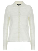 Tom Ford White Cotton Cardigan - Luxury Women's Fashion
