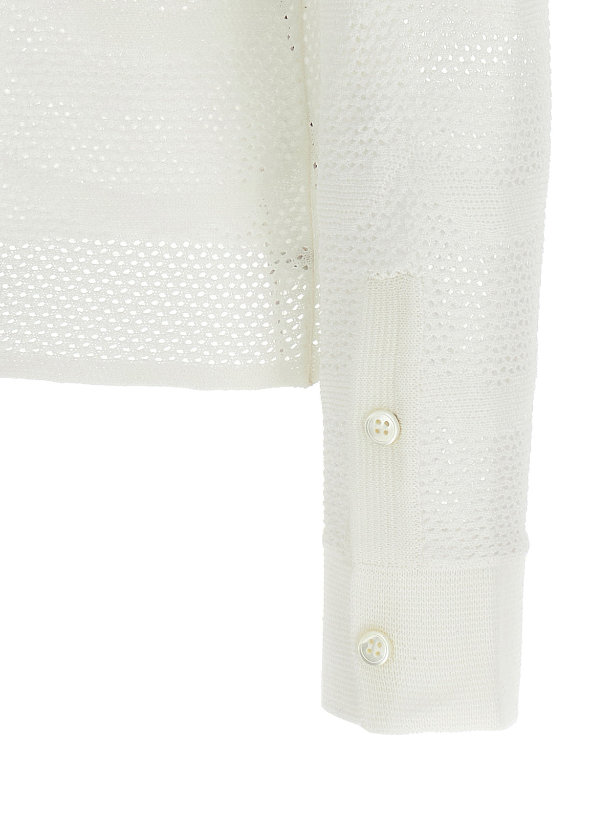 Tom Ford White Cotton Cardigan - Luxury Women's Fashion