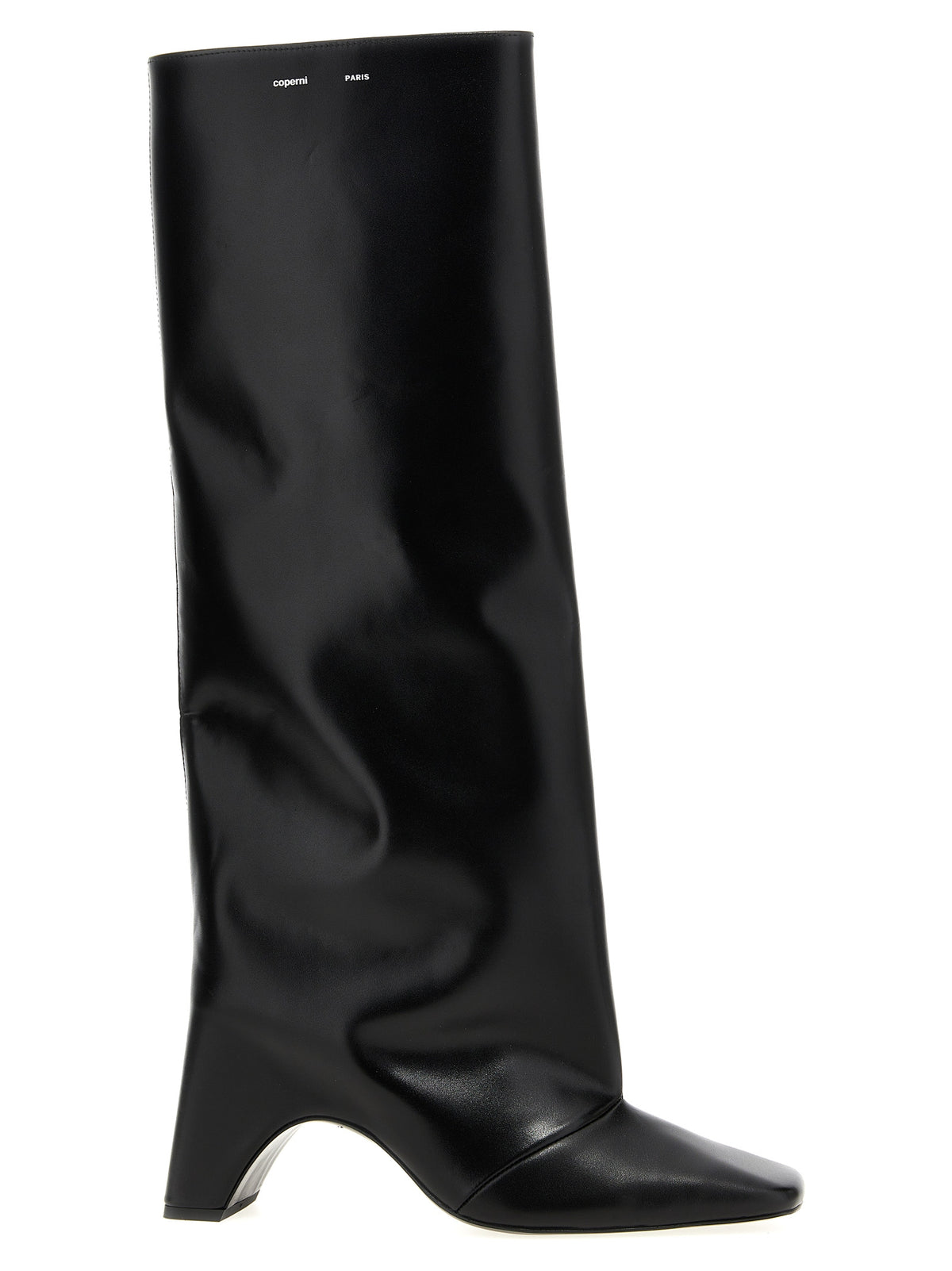 Cuissardes Coperni en cuir de vachette noir