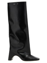 Cuissardes Coperni en cuir de vachette noir