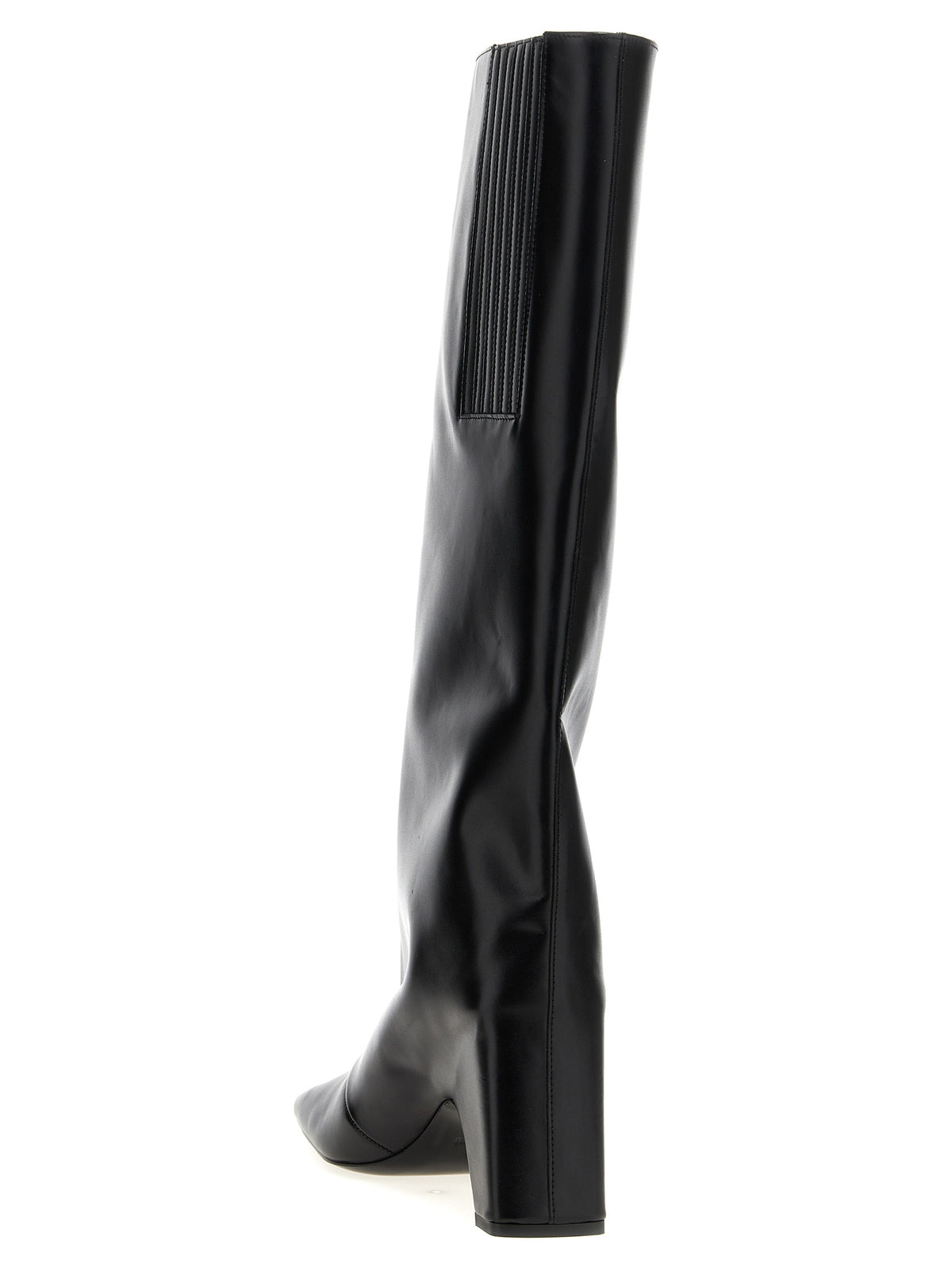Cuissardes Coperni en cuir de vachette noir